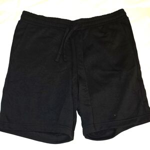 H&M Black Athletic Shorts with Elastic Waistband: Medium